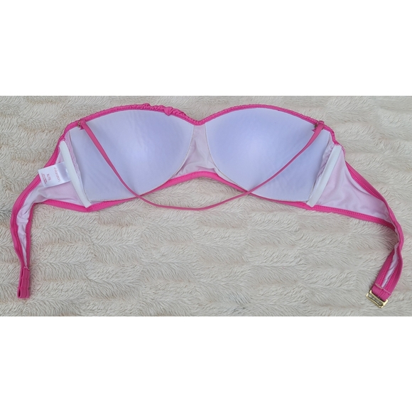 Xhilaration Fuschia bandeau bikini top with removable straps - Picture 5 of 16